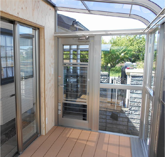 ガーデンハウスの設置